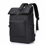 ThinkPlus联想双肩包学生书包男女旅行出差背包2025年新款轻便电脑包出游 【时尚扩容款】黑色