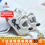 暇步士（Hush Puppies）童鞋男童运动鞋2025春秋新款儿童鞋女童轻便宝宝学步鞋透气跑步 HP3258蓝色（网面） 27 适合脚长16.70cm