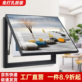 柳莺花燕免打孔电表箱装饰画现代简约客厅餐厅挂画电闸箱配电箱遮挡壁画 石来运转 50X40遮挡40X30表箱 上掀款