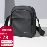 高尔夫（GOLF）单肩包男士休闲斜挎包男女手机ipadmini包防泼水骑行运动小挎包
