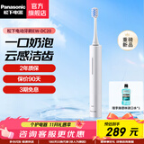 松下（Panasonic）电动牙刷男士女士专用 去渍护龈双效清洁 滑屏解锁可视化电量 情侣电动牙刷 生日礼物送男友送女友 EW-DC20-W 白