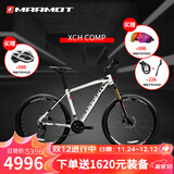 土拨鼠（Marmot）全球十大高端自行车品牌品牌排行榜成人运动山地车变速赛车单车 白黑红 11速 适合身高165-175