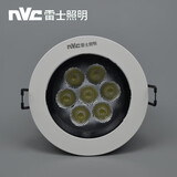 雷士照明（NVC） LED筒灯牛眼灯射灯 一体化防雾护眼天花灯具 过道客厅吊顶灯 NLED137D-9W黄光开孔9.5