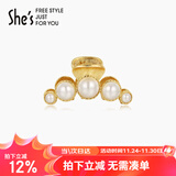She's茜子发饰复古巴洛克仿珍珠发夹时尚盘发发抓发卡生日礼物送女友