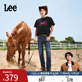 Lee【张凌赫代言】凉凉裤723修身中腰直脚中深蓝轻薄男牛仔裤潮流 中深蓝 31