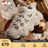 FILA【杨幂同款】官方豌豆鞋女鞋老爹鞋运动鞋冬季新款运动休闲鞋 燕麦棕-OM 39