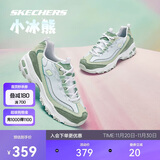 斯凯奇小冰熊|女鞋秋季撞色熊猫鞋清新甜美增高透气休闲老爹鞋