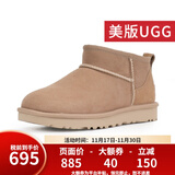 UGG美版雪地靴休闲经典迷你短靴舒适短筒靴 1116109 1116109女款SAND-沙栗色 38