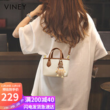 viney包包女包牛皮水桶包轻奢斜挎单肩手提包生日礼物高级感送女友老婆