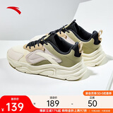 安踏小千禧丨休闲鞋男鞋秋季网面透气鞋子男厚底老爹鞋跑步运动鞋男