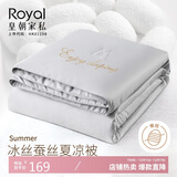 皇朝家私桑蚕丝被 空调被 可水洗夏凉被冰丝双人薄被子芯 灰200*230cm2斤