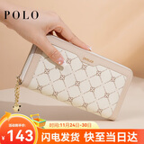 POLO手包女士钱包女长款卡包手拿包女多卡位钱夹印花女包生日礼物