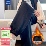 唐狮（TonLion）2024女束脚显瘦休闲侧拼卫裤WP 加绒款/黑色 L 