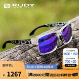 RUDY PROJECT璐迪跑步眼镜越野徒步太阳镜马拉松防晒墨镜沈乌贼同款SPINAIR 57 光泽透明架/镀膜紫（送镜盒）