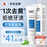 日本牙膏去黄去渍美白亮白去烟渍强力祛黄去牙渍牙垢变白速效增白