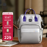 babycare妈咪包多功能轻便手提包大容量时尚外出双肩包遛娃 季风灰大号