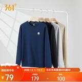 361°卫衣男装秋冬季长袖运动服休闲跑步圆领宽松上衣服652334801D-8