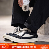 马登经典ro板鞋男美式高街潮鞋复古百搭cleanfit小众低帮休闲鞋子 黑白色 【VIBE风】 80%用户选择 39 (245mm) 男码