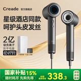 Creade科瑞德高速吹风机家用吹头发大功率速干负离子护发酒店电吹风筒生日礼物情人节礼盒K-4032国家补贴 K-4032铂金灰