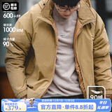 马登工装美式复古连帽羽绒服男秋冬加厚保暖外套90白鸭绒男士防寒衣服 卡其色 【男士羽绒服冬季/羽绒服短款/加厚面包服】 2XL （170-185斤）