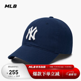 MLB帽子男女情侣棒球帽软顶鸭舌帽秋冬运动帽四季3ACP6601N-50NYS-F