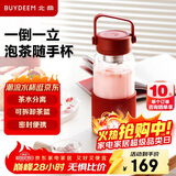 北鼎（Buydeem）玻璃杯茶水分离泡茶杯子 耐高温水杯便携随手杯 男女士实用礼物