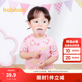 巴拉巴拉婴儿t恤宝宝打底衫女童上衣男短袖夏季全棉可爱 红色调00366-208224117201 90