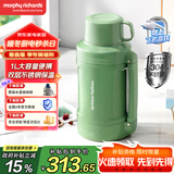 摩飞电器（Morphyrichards）电热水壶 便携式烧水壶 家用户外旅行1L大容量双层304不锈钢保温防烫旅行电水壶电热水杯MR6061绿