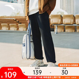 安踏加绒保暖运动裤男士卫裤冬季针织户外跑步长裤休闲裤束脚收口