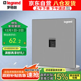 罗格朗（LEGRAND）开关插座面板逸景系列深砂银色网插 一位六类电脑插座
