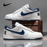 耐克（NIKE）男鞋子男 25冬季新款运动鞋时尚休闲鞋小白鞋低帮耐磨透气板鞋男 【新品主推】140-深藏青/晒图退10 41 （内长260mm）