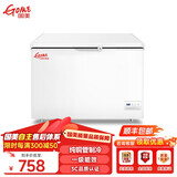 国美智造【GOME】冰柜商用大容量家用卧式冷柜冷藏冷冻展示柜双温冷冻柜 206升单温长0.81米【3c认证 一级能效】