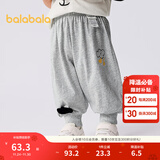 巴拉巴拉裤子婴儿薄款长裤男女童运动裤2025新款夏装简约可爱时髦休闲裤潮 浅花灰00211 100