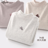 迪士尼（Disney）女童长袖t恤儿童春秋打底衫中大童保暖上衣女孩秋衣ES108烟白170