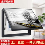 柳莺花燕免打孔电表箱装饰画现代简约客厅餐厅挂画电闸箱配电箱遮挡壁画 栈桥飞鸟 50X40遮挡40X30表箱 上掀款