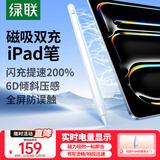 绿联电容笔iPad触控笔适用Pro/11/mini/Air平板触屏手写笔绘画苹果Apple Pencil二代磁吸充电倾斜压感