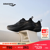 Saucony索康尼MARSHAL率途男透气缓震稳定支撑跑步鞋训练运动鞋黑39