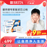 碧然德（BRITA）家用净水壶 滤水壶滤芯 MAXTRA+LE 专家滤芯 12枚装（本品加附件6个共计12个非18枚）