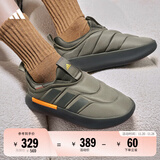 adidas ADIPUFF面包鞋柔软舒适保暖棉鞋秋冬阿迪达斯官方轻运动   橄榄绿/草绿色/棕色（推荐选大半码）   42
