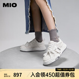 MIO【宋亚轩同款】米奥小白休闲鞋厚底板鞋运动情侣溶解女鞋男老爹鞋 白色 （李昀锐丁程鑫同款） 38