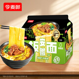 今麦郎 非油炸方便面泡面家庭速食安徽板面泡椒牛肉味*4袋