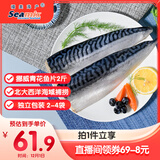 禧美海产 冷冻挪威青花鱼片净重2斤 独立包装2-4袋 去脏烤鱼 海鲜