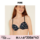 维多利亚的秘密 PINK 圆盘胸内衣2805舒适3/4罩杯聚拢外扩文胸胸罩无痕聚拢 5OKW黑色花朵-聚拢 11202805 80B （36B）