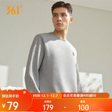 361°卫衣男装秋冬季长袖运动服休闲跑步圆领宽松上衣服652334801D-2