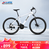 喜德盛（xds）山地自行车黑客350/旭日310 X6铝合金车架21速变速机械碟刹 旭日310象牙白15.5寸