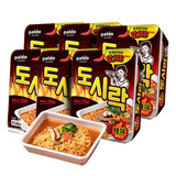 八道方便面饭盒面极地辣牛肉味6盒装 热巴同款韩国进口泡面干拌面