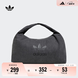 adidas「云朵包」牛仔风大容量运动挎包女子阿迪达斯官方三叶草 黑色 NS