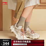 李宁猫爪LITE 3丨老爹鞋女鞋2025秋冬新款经典潮流休闲运动鞋AGCV390