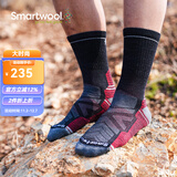 SMARTWOOL徒步轻量减震中筒袜户外美利奴羊毛袜运动袜登山袜1614 木炭黑003 L（适合脚码42-45）