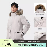 骆驼（CAMEL）【王俊凯同款】户外羽绒服男女中长款700蓬防泼水加厚御寒外套
